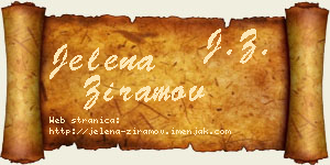 Jelena Ziramov vizit kartica
